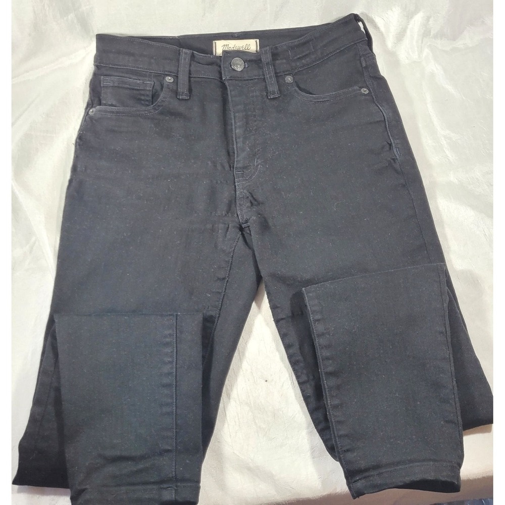 Madewell Women's 9" High Rise Crop Skinny Jeans - Black - Sz 27 (28W x 26.5L)